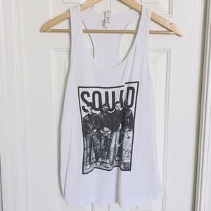 White Racerback Tank Top